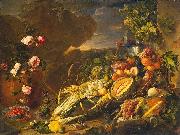 Jan Davidz de Heem Fruit and a Vase of Flowers china oil painting artist